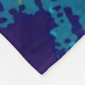 抽象芸術サイケデリックフラクタルの背景（ブラー） フリースブランケット (角)