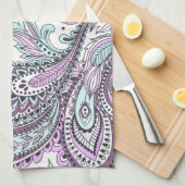 抽象芸術サイケデリックフローラ |キッチンタオル キッチンタオル (四つ折り)