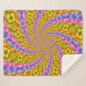 抽象芸術サイケデリックボルテックスシェルパブランケット シェルパブランケット (正面(横))