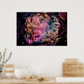 抽象芸術サイケデリックポスター1 ポスター (キッチン)