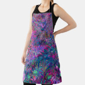 抽象芸術サイケデリックレインボーカラーズベージュガーデン エプロン (インサイチュ)