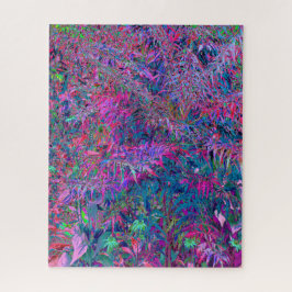 抽象芸術サイケデリックレインボーカラーズベージュガーデン ジグソーパズル