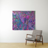 抽象芸術サイケデリックレインボーカラーズベージュガーデン タペストリー (インサイチュ(横))