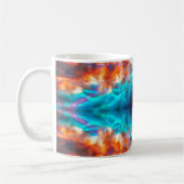 抽象芸術サイケデリック型 コーヒーマグカップ (左)