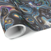 抽象芸術サイケデリック型 ラッピングペーパー (ロールコーナー)