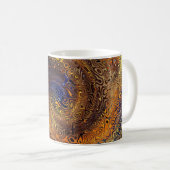 抽象芸術サイケデリック旋回パタカラフルーン コーヒーマグカップ (正面右)