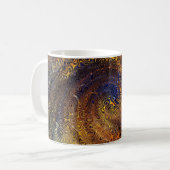 抽象芸術サイケデリック旋回パタカラフルーン コーヒーマグカップ (正面左)