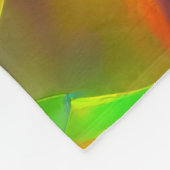 抽象芸術サイケデリック花 フリースブランケット (角)