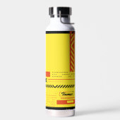 抽象芸術サイバーパンクスタイリッシュの背景 ウォーターボトル (左面)