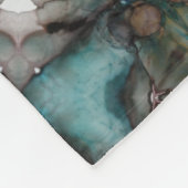 抽象芸術サイファイターコイズスターウィンドミル フリースブランケット (角)