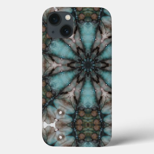 抽象芸術サイファイターコイズスターウィンドミル Case-Mate iPhoneケース (裏面)