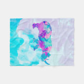 抽象芸術サイ フリースブランケット (正面(横))