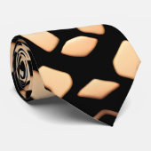 抽象芸術サッカーハーフトーンブラックビアパターン ネクタイ (ロール)