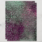 抽象芸術サファリグランジスクラップブック紙シート (正面/裏面)