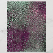 抽象芸術サファリグランジスクラップブック紙シート (正面)