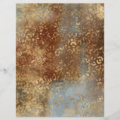 抽象芸術サファリグランジスクラップブック紙シート (裏面)