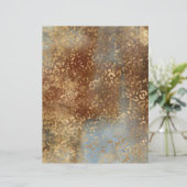 抽象芸術サファリグランジスクラップブック紙シート (スタンド正面)