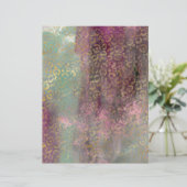 抽象芸術サファリグランジスクラップブック紙シート (スタンド正面)