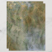 抽象芸術サファリグランジスクラップブック紙シート (正面/裏面)