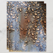 抽象芸術サファリグランジスクラップブック紙シート (正面/裏面)