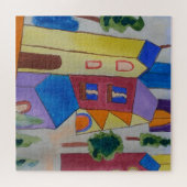 抽象芸術サマービレッジジグソーパズル ジグソーパズル (横)