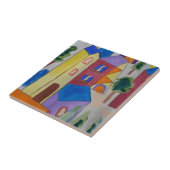 抽象芸術サマービレッジセラミックタイル タイル (側面)