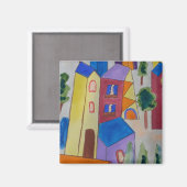 抽象芸術サマービレッジマグネット マグネット (正面/裏面)