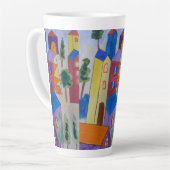 抽象芸術サマービレッジ カフェラテマグ (左アングル)