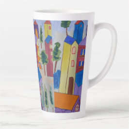 抽象芸術サマービレッジ カフェラテマグ