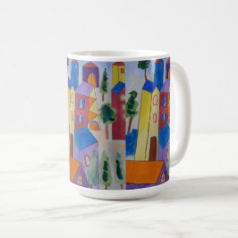 抽象芸術サマービレッジ コーヒーマグカップ