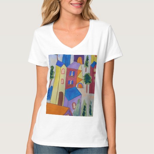 抽象芸術サマービレッジTシャツ Tシャツ (正面)