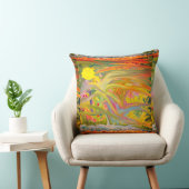 抽象芸術サマーフォレストバースト装飾用クッション クッション (椅子)