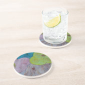 抽象芸術サマーフローラ砂岩コースター コースター (側面)