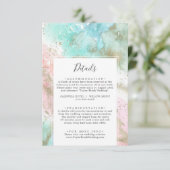 抽象芸術サマー結婚ズ詳細エンクロージャカード エンクロージャーカード (スタンド正面)
