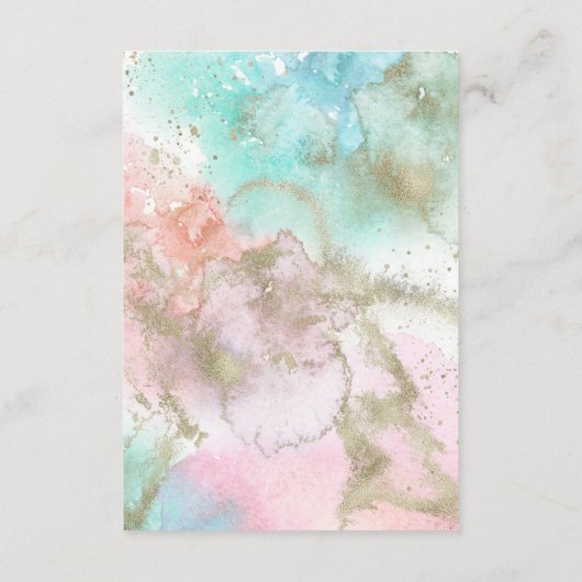 抽象芸術サマー結婚ズ詳細エンクロージャカード エンクロージャーカード (裏面)