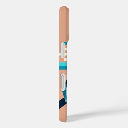 抽象芸術サメ組成 Case-Mate iPhoneケース (裏面 / 右)