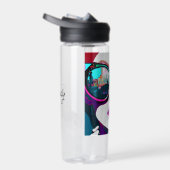 抽象芸術サングラスの女パーソナライズされた性 ウォーターボトル (右面)