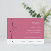 抽象芸術サンゴの水彩画絵を描針 出欠カード (スタンド正面)