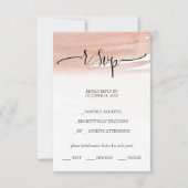 抽象芸術サンゴの水彩画絵を描針 出欠カード (正面)