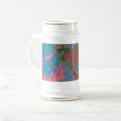 抽象芸術サンゴ ビールジョッキ (正面左)