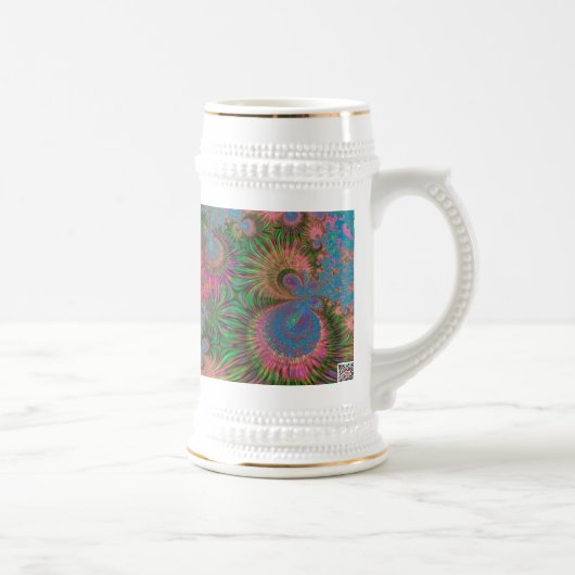 抽象芸術サンゴ ビールジョッキ (右)