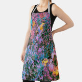 抽象芸術サンゴ、ピンクグリーン、アクアガーデンリーフ エプロン (インサイチュ)