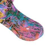 抽象芸術サンゴ、ピンクグリーン、アクアガーデンリーフ カッティングボード (角)