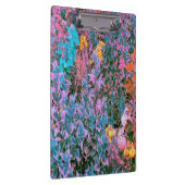 抽象芸術サンゴ、ピンクグリーン、アクアガーデンリーフ クリップボード (右)