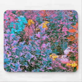 抽象芸術サンゴ、ピンクグリーン、アクアガーデンリーフ マウスパッド