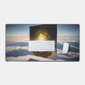 抽象芸術サンストーン デスクマット (キーボード&マウス)