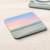 抽象芸術サンセットはハーグのビーチで コースター (左側)