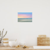 抽象芸術サンセットはハーグのビーチで ポスター (キッチン)