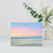 抽象芸術サンセットはハーグのビーチで ポストカード (スタンド正面)