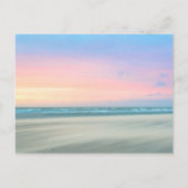 抽象芸術サンセットはハーグのビーチで ポストカード (正面)